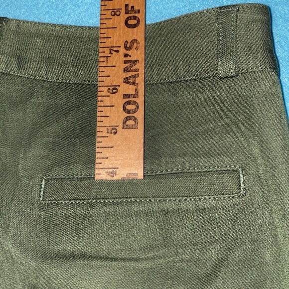BANANA REPUBLIC Sloan olive color mid rise bi-stretch button ankles NEW size 4 - Picture 14 of 15